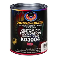 House of Kolor KD3004-Q01 Kustom DTS Foundation Surfacer/Sealer Red Quart