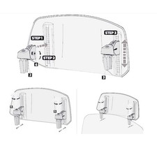 Universal Motorcycle Windshield Powerful Wind Deflector For MT07 MT09 R1 PCDO