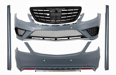 Bodykit für Mercedes S-Klasse W222 2013-06.2017 S63 Look Kühlergrill Schwarz