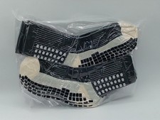 ELUTONG Black Sport Socks Anti Slip W/ Grip Soccer Men Football Basketball