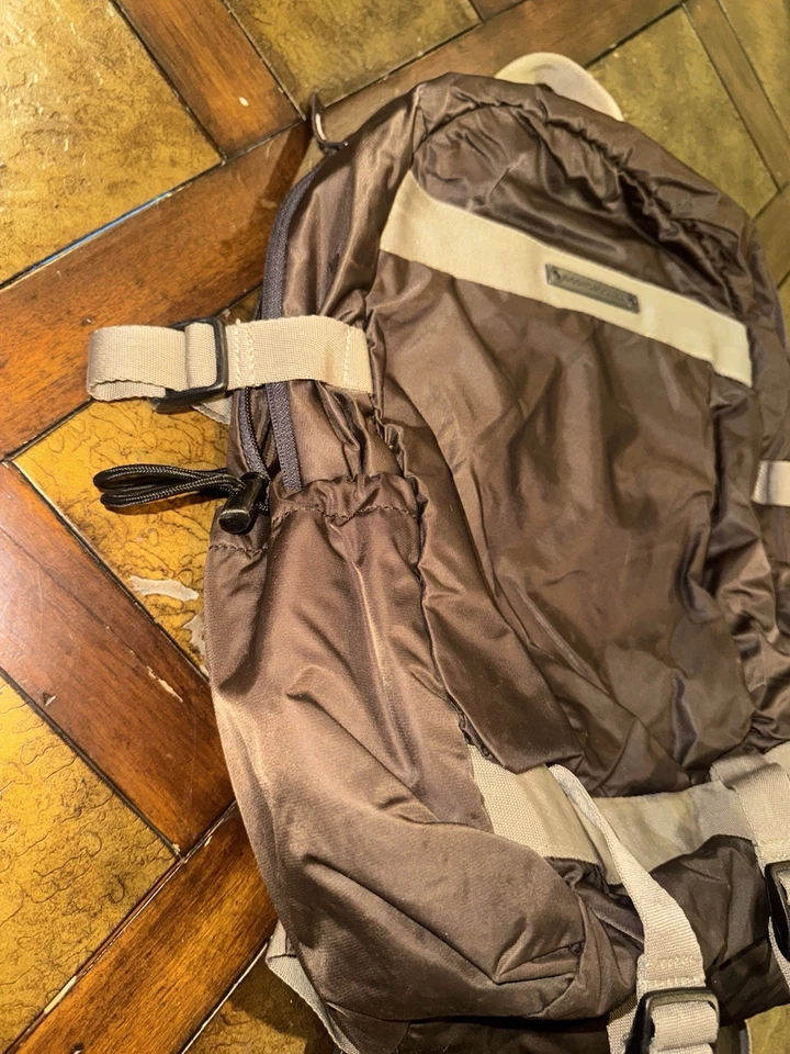 Mochila de patinaje vintage DC Shoes senderismo monopatín marrón tostado Y2K Foto 3 de 4