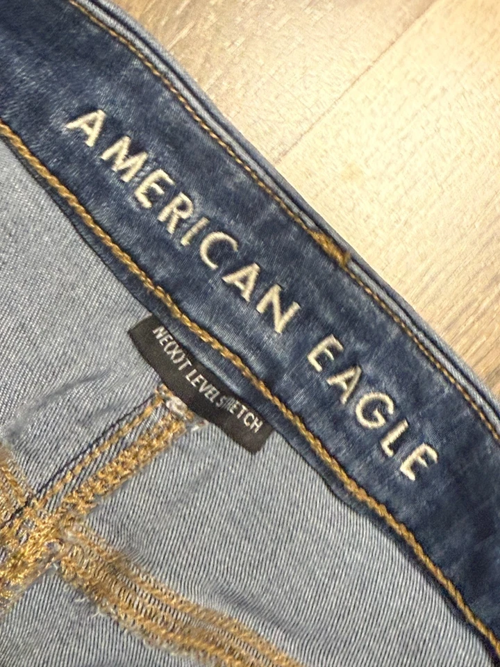 American Eagle Jeans, Women's Size 8 X-LONG Curvy High Rise Jeggings - Image 4 of 4