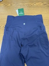 Halara UltraSculpt High Waisted Tummy Control Leggings Small BLUE 7/8 Length