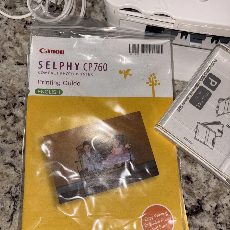 Canon SELPHY CP760 Digital Photo Thermal Printer - Image 4 of 4