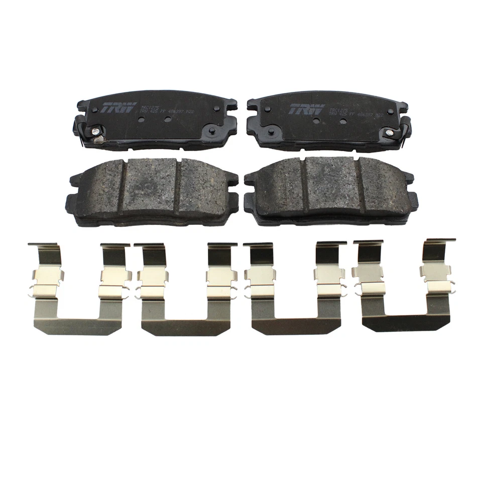 Juego de clips de pastillas de freno traseras de cerámica TRW Pro para Chevrolet GMC Pontiac Saturn Suzuki Foto 2 de 4