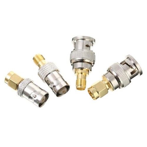 4x BNC To SMA Connectors Type Male Female RF Connector Adapter Test Converter MB - Zdjęcie 9 z 10