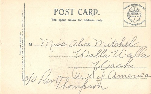 Postal vintage WESTPORT LIGHTHOUSE Aberdeen, WA Grays Harbor década 1910 - Imagen 2 de 2