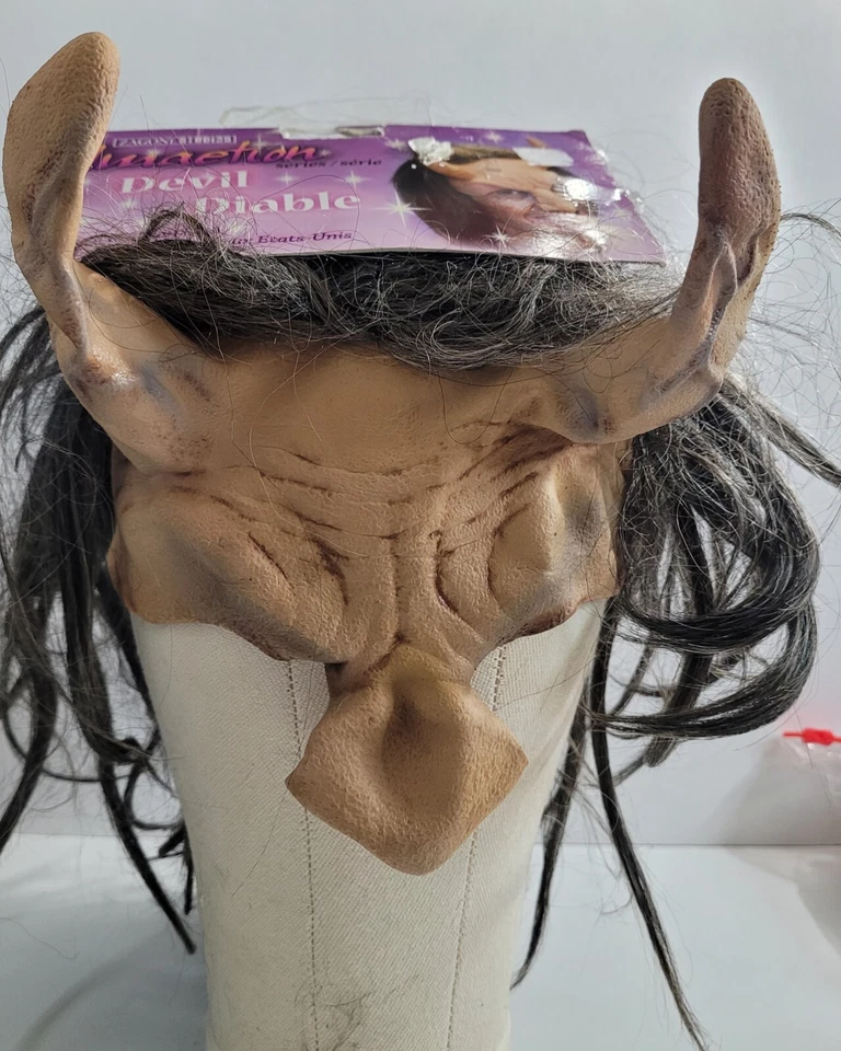 Zagone Studios Mask Devil Diable Halloween Cosplay Vtg Made In USA New Unused - Image 4 of 4