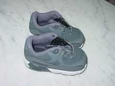 2017 Nike Air Max 90 Leather Iron Grey/White Toddler Shoes Size 4C Sold As Is