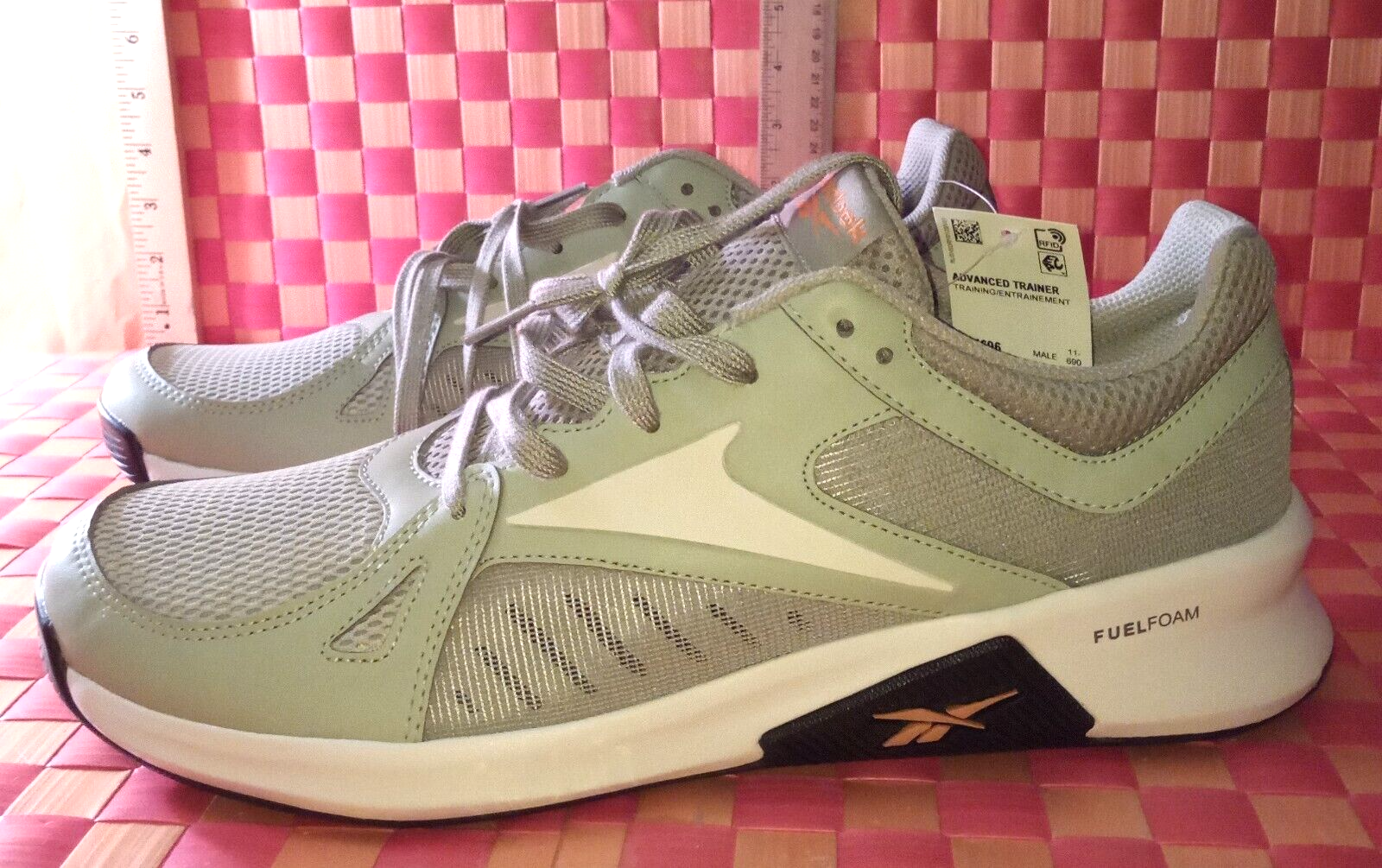 Sneakers, Reebok light olive green, fuelfoam, Men's size: 12 1/2, New with tags-image