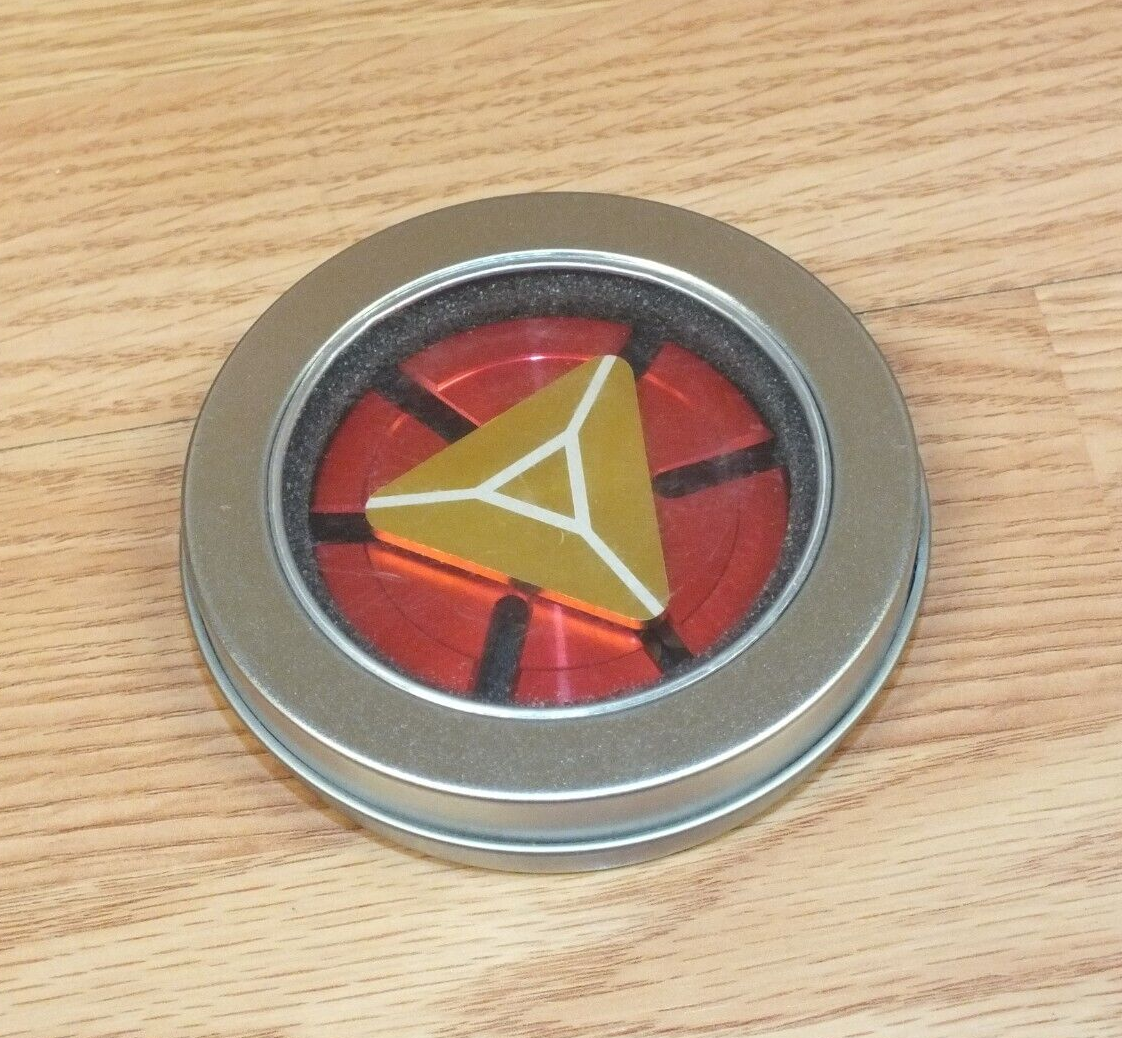 Red & Gold Tone Iron Man Marvel Themed Metal Fidget Spinner Toy in