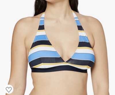 ESPIRIT Bikini Top UK 14/32C Brendon Beach Halterneck Straps Padded BNWT RRP£30