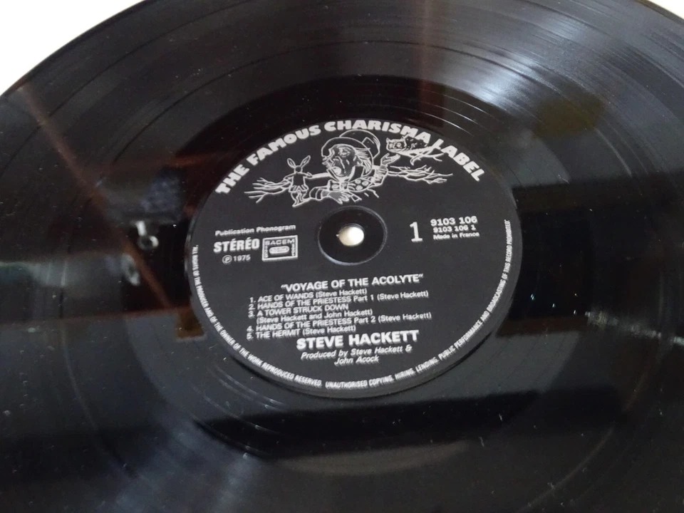 STEVE HACKETT  " Voyage Of The Acolyte "  LP 33T - 1975 - Photo 4/4