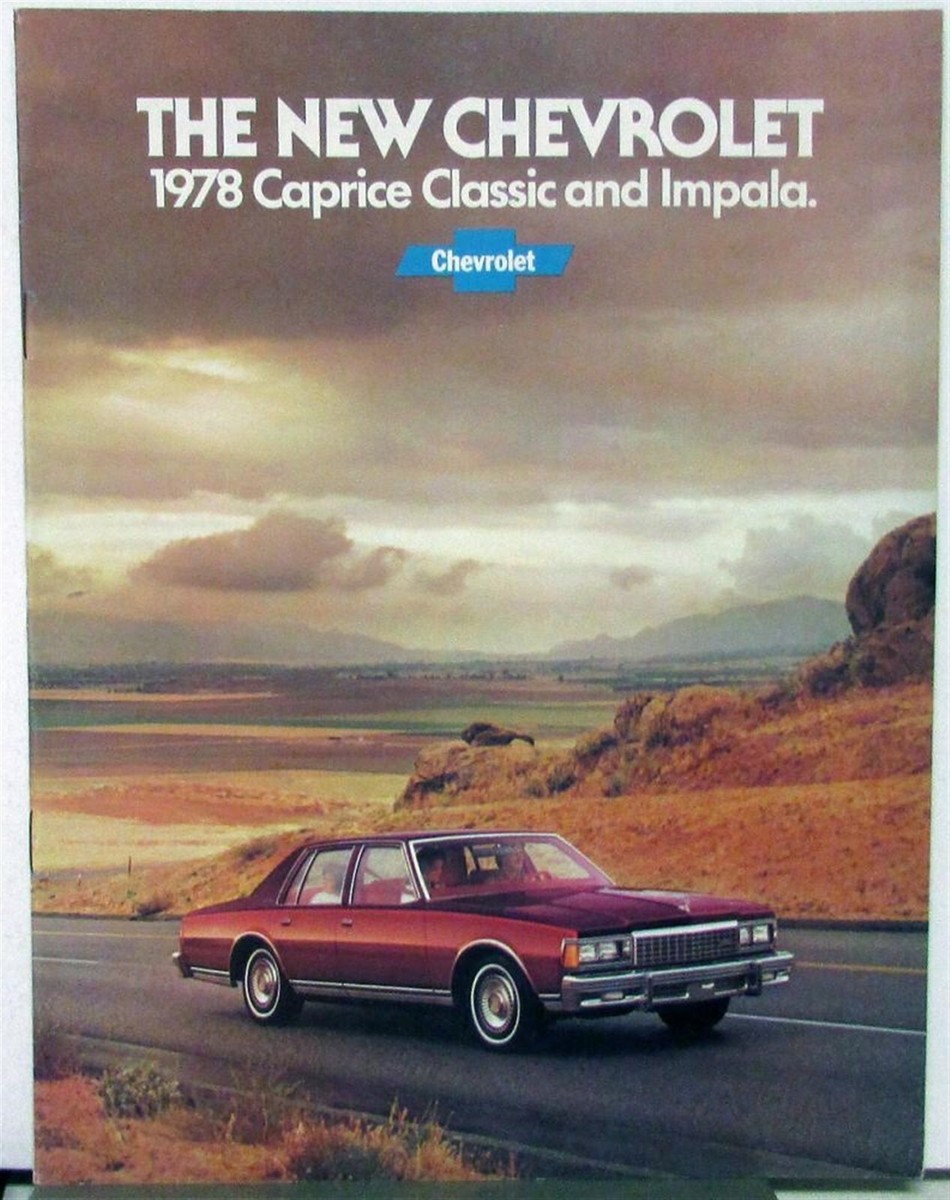 1978 Chevrolet Caprice Classic Impala Color Sales Brochure