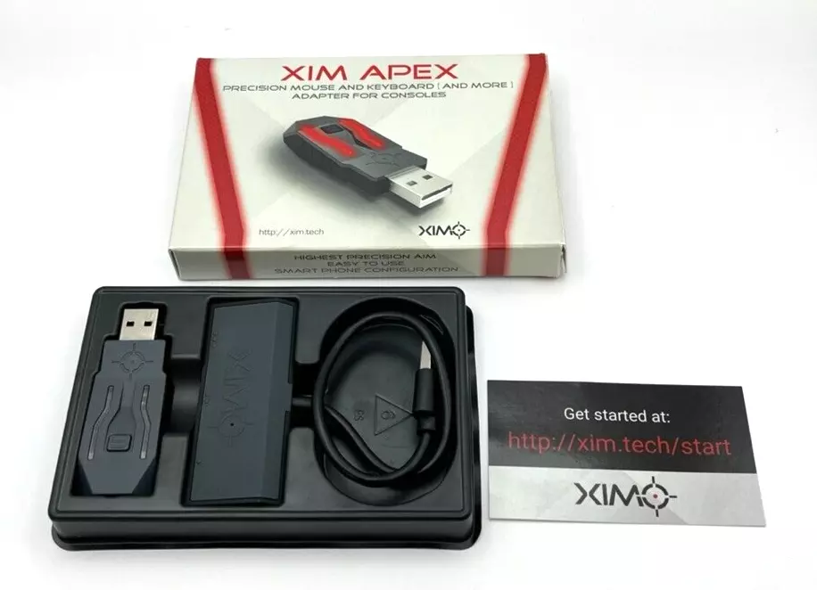 XIM APEX GamingKeyboard and Mouse Adapter (PS4, PS3, Xbox One, Xbox, PC,  Switch) Very Good