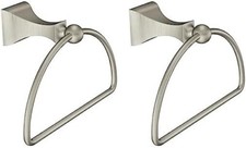 New Lot of Two Moen Retreat Collection Towel Ring DN8386BN