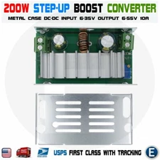 200W DC-DC Boost Converter Charger Step-up Power module 6-35V to 6-55V 10A USA