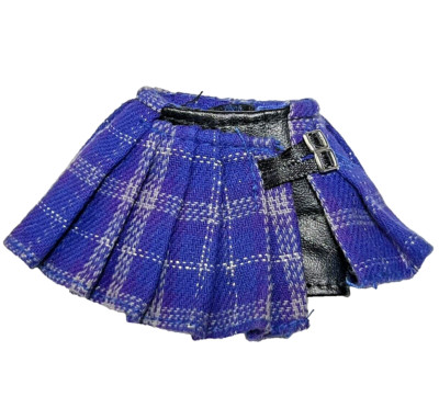 Shadow Rainbow High Uma Vanhoose Neon Vision Doll Outfit Plaid Purple Blue Skirt