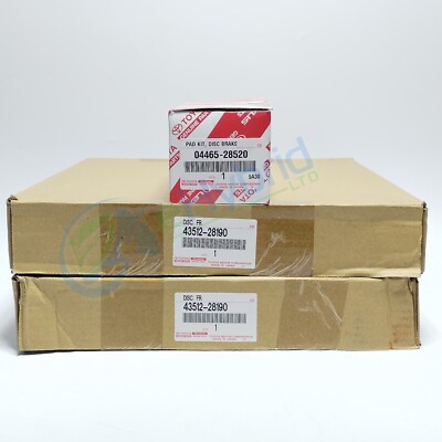 Genuine Toyota Estima Hybrid Front Brake Discs & Pads 43512-28190 & 04465-28520