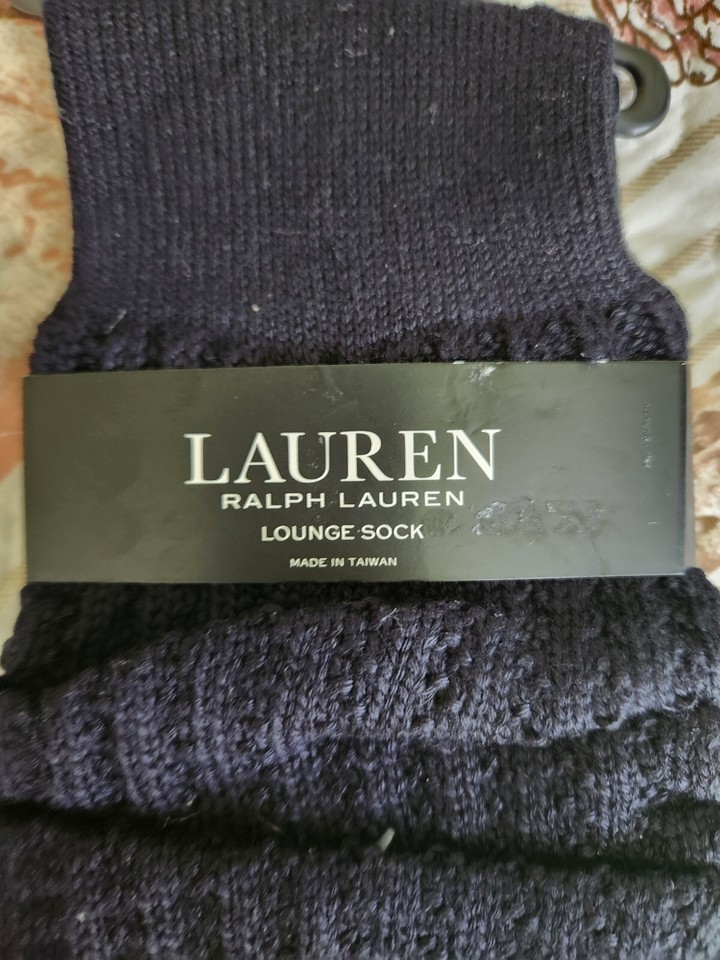 Lauren Ralph Lauren Women’s Slouch Lounge Socks Black 911 Shoes Size 4