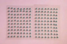 CraftbuddyUS 160pcs 4mm Individual AQUA PEARL Self Adhesive Rhinestone Gems DIY