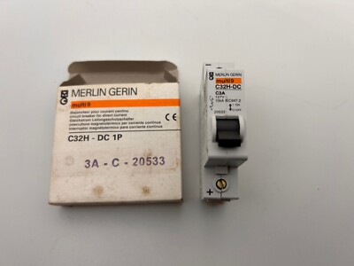 Merlin Gerin Multi 9 C32H-DC1P C 3A Sicherung Automat Gleichstrom Schutzschalter