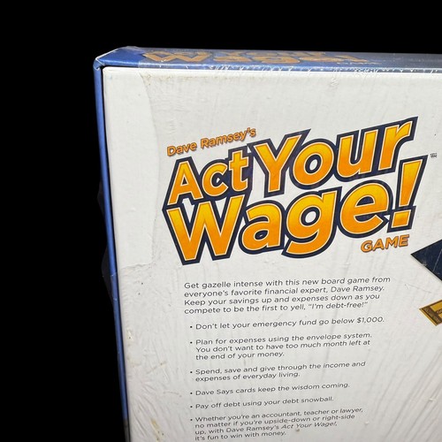 Dave Ramsey's Act Your Wage Brettspiel neu zerrissen Kunststoff finanzielle Bildung - Bild 4 von 8
