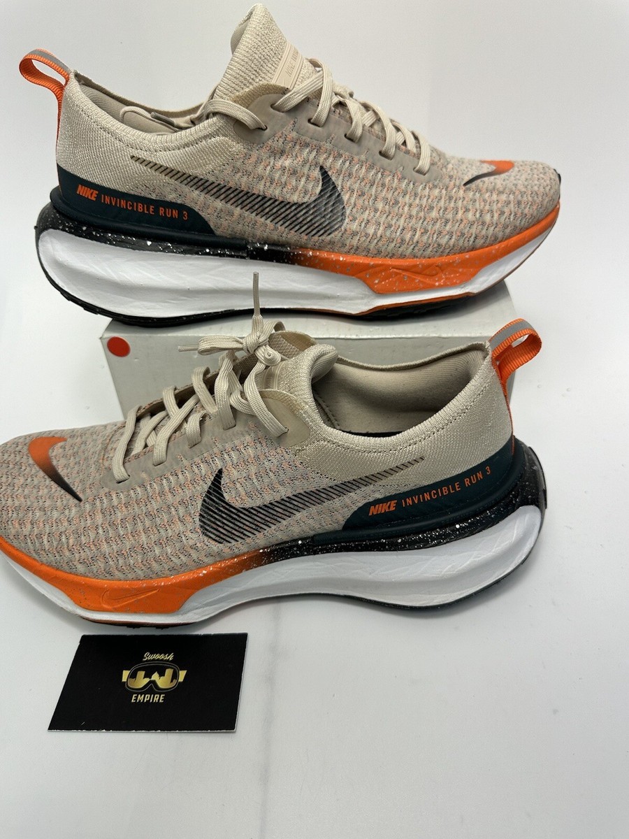 Nike Invincible Run 3 Beige and Orange Athletic Shoes Nike ZoomX Invincible Run Flyknit 3  main image 2