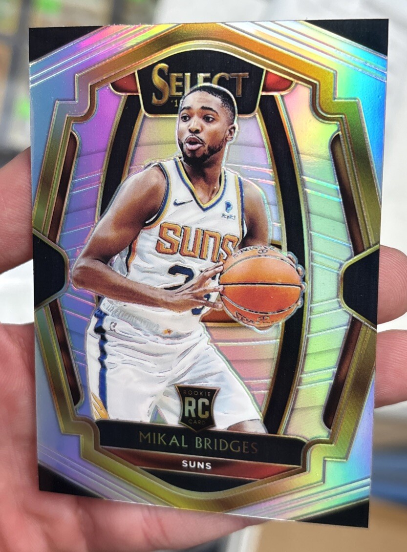 2018-19 Panini Select Mikal Bridges Silver Prizm Premier Level RC Rookie #192