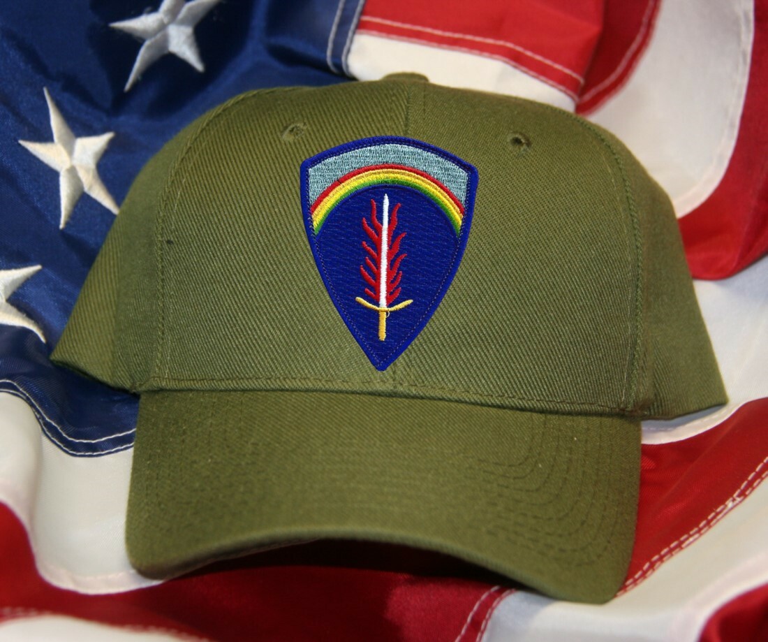 SUPREME HEADQUARTERS ALLIED EXPEDITIONARY FORCE SHAEF HAT PATCH C US ARMY PIN UP image 7