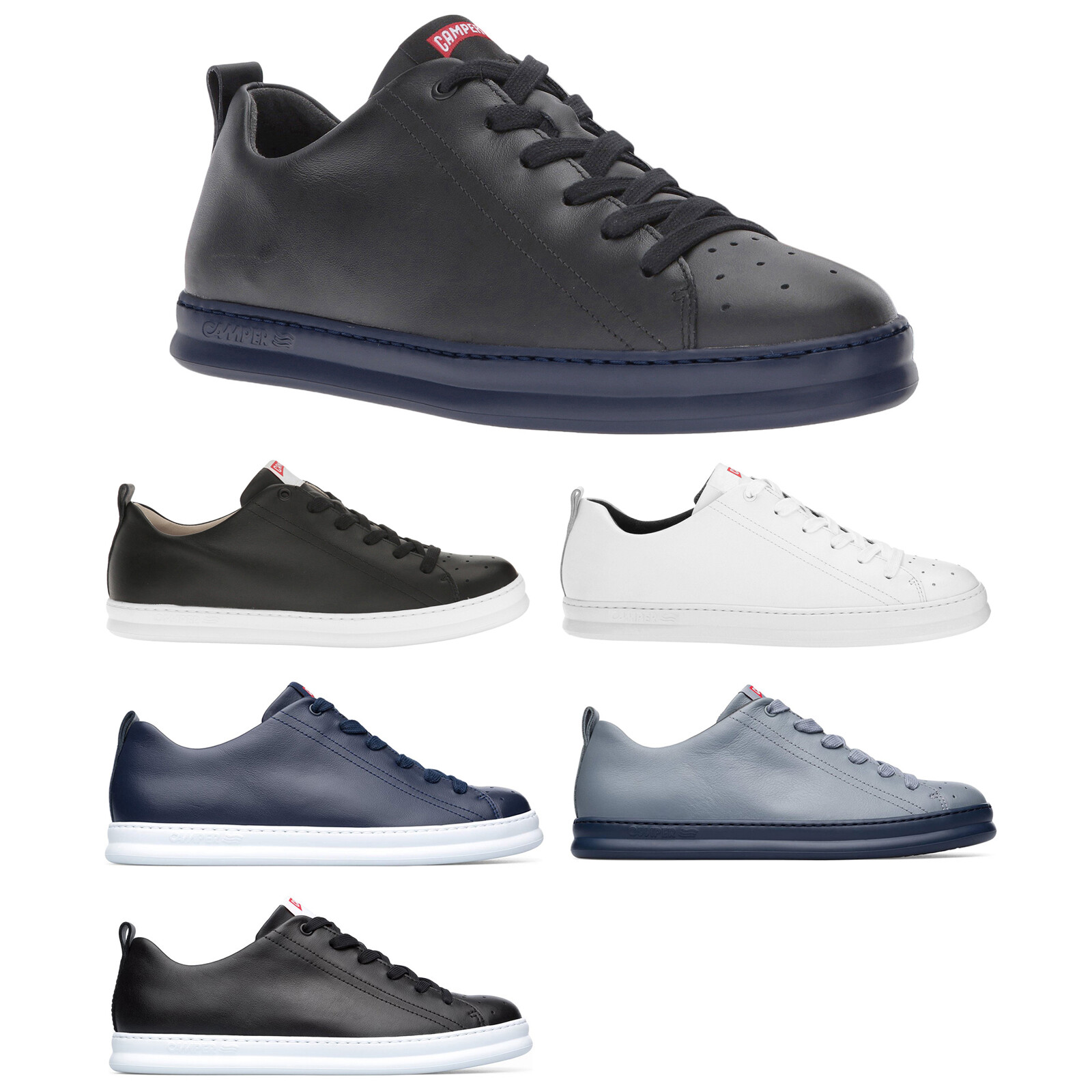 vulcan low leather trainers