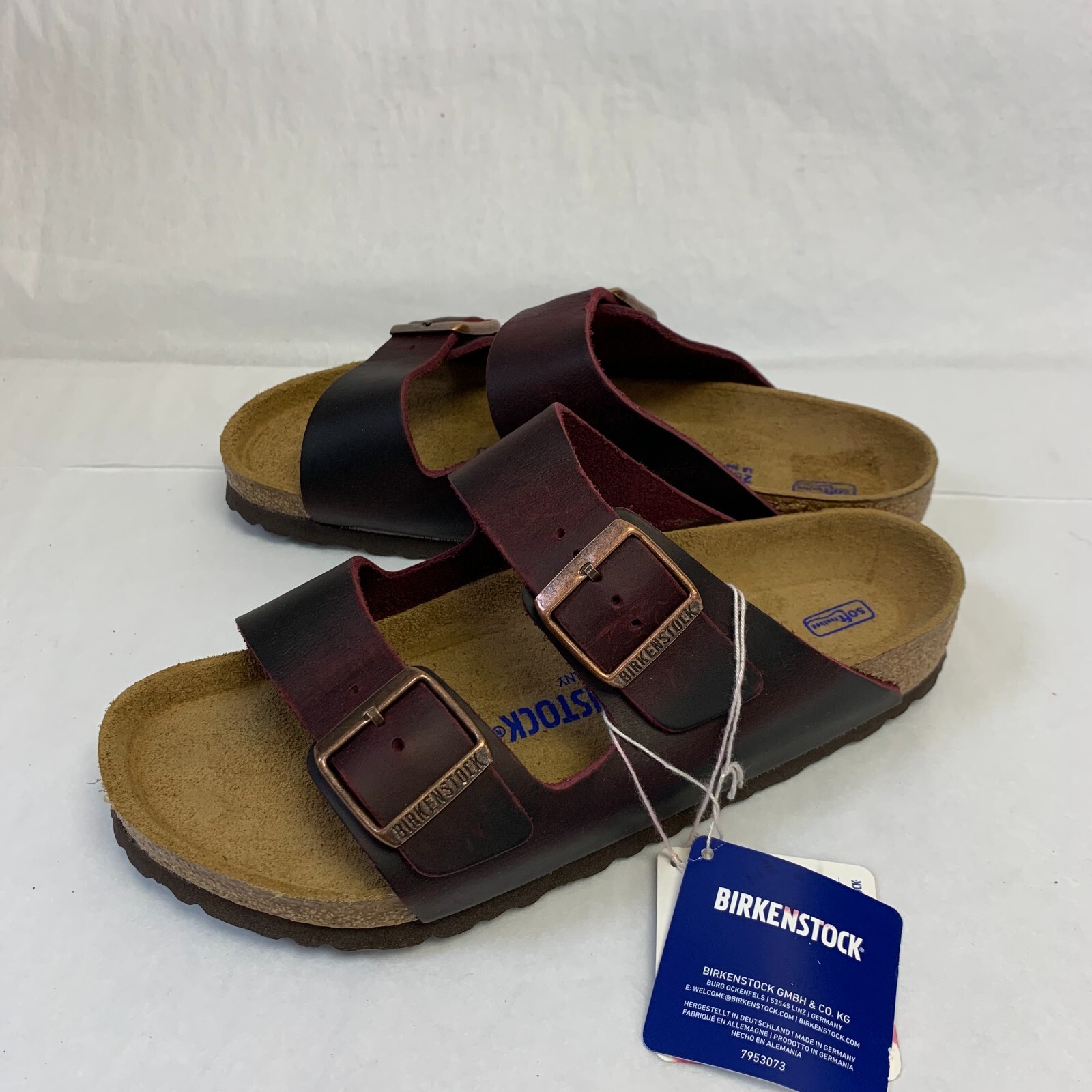 Birkenstock New w/o Box Arizona Zinfandel Oiled Soft Footbed Narrow Select Size image 3