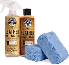 Chemical Guys - Leather Cleaner & Conditioner & Applicators Kit (4 Items)