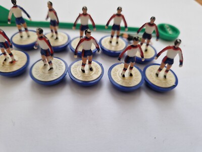 Vintage Complète Subbuteo Lw Léger Ref 685 Nottingham Forest Équipe De