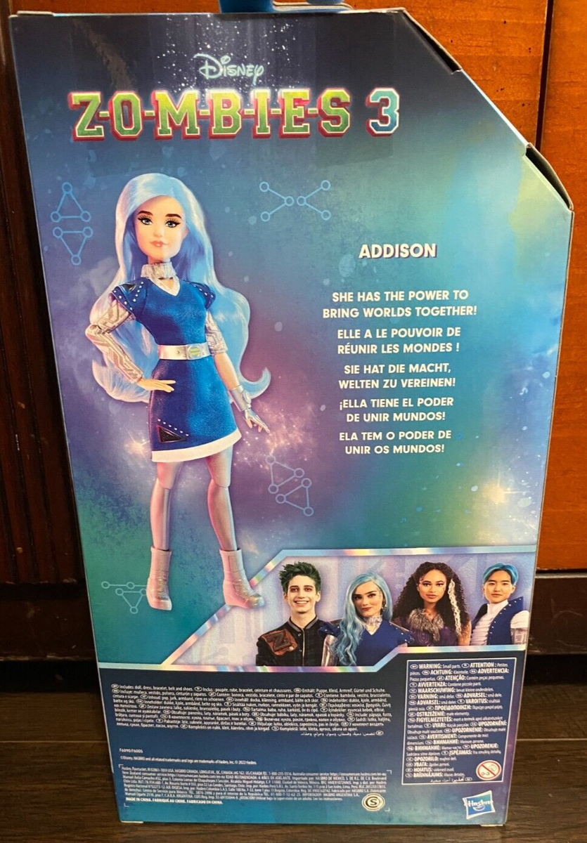 Disney Zombies 3 Addison Fashion Doll with Blue Hair