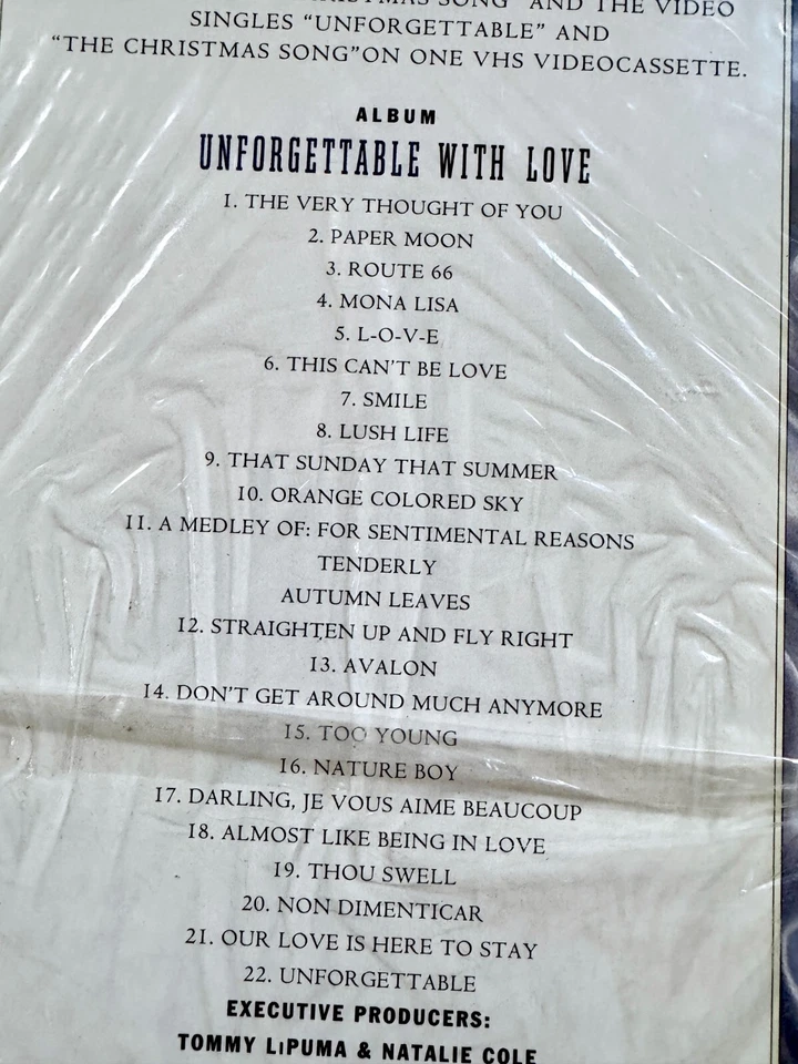 NATALIE COLE CD VHS SPECIAL EDITION SEALED LONGBOX UNFORGETTABLE CHRISTMAS SET Foto 4 de 4