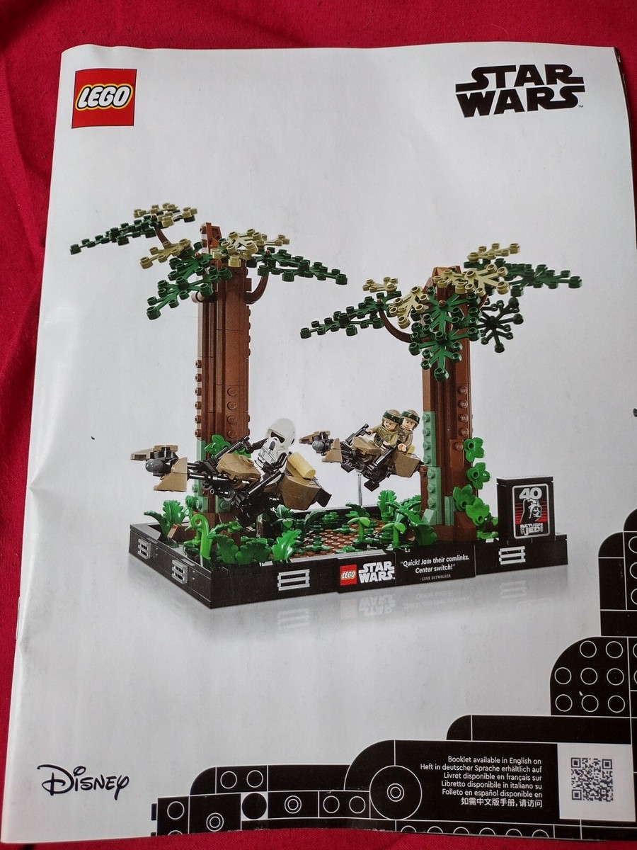 lego star wars 75353 Endor Speeder Chase Instruction Manual | eBay UK