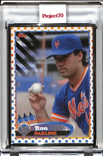 2021 TOPPS PROJECT 70 #427 RON DARLING BY CLAW MONEY P70 AP SILVER FRAME 25/51
