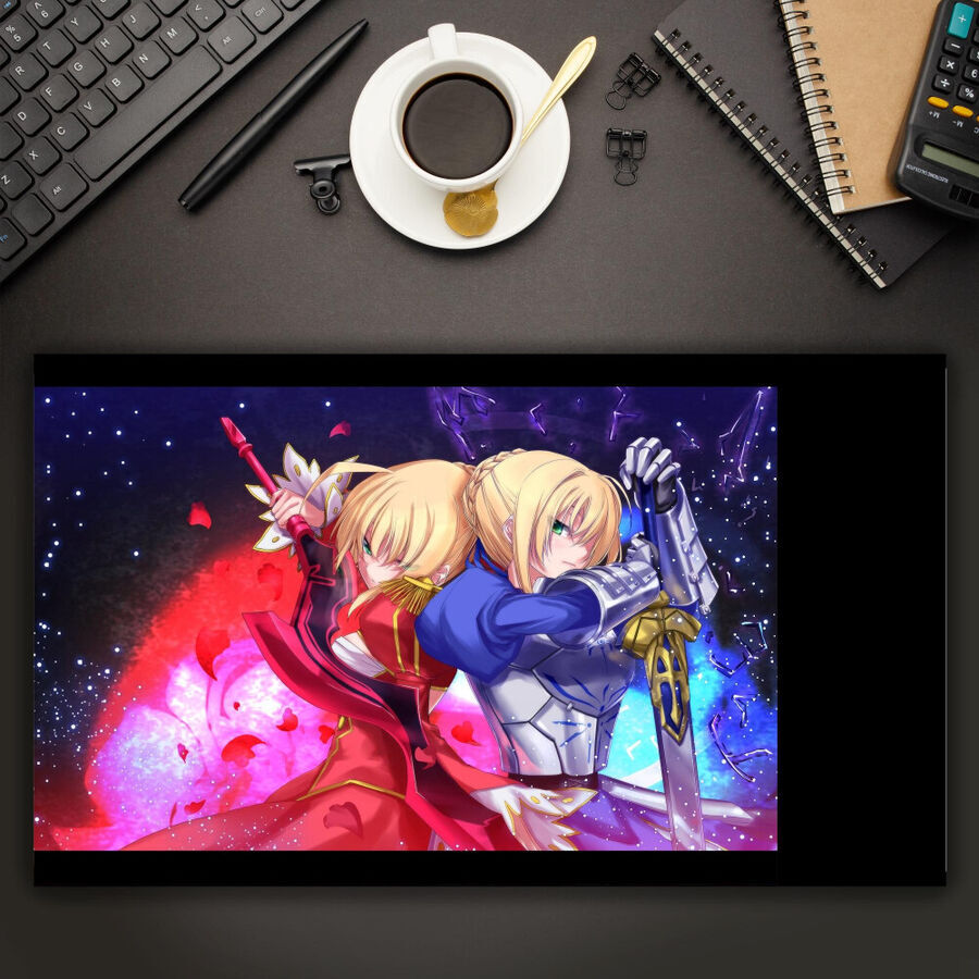Anime Fate/Grand Order Fate Series Saber Red Saber Playmat mat CCG