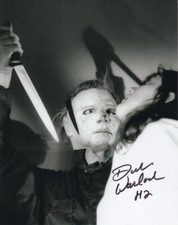 DICK WARLOCK signed autograph 20x25cm HALLOWEEN in person autograph ACOA