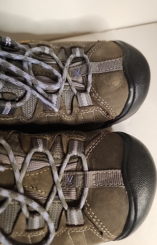 Keen Womens Hiking Boots Periwinkle Gray/blue Leather Lace-up-outdoor, sporty - Picture 10 of 18