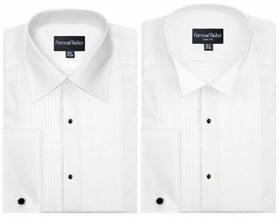 plain white wing collar shirt