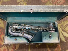Antique CONN SILVER Low Pitch SAXOPHONE NEW WONDER SERIES 1 1919 Pre-Chu Berry