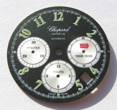 CHOPARD GENEVE AUTOMATIC 1000 MIGLIA 1988-98 ZIFFERBLATT DIAL SCHWARZ BLACK I077