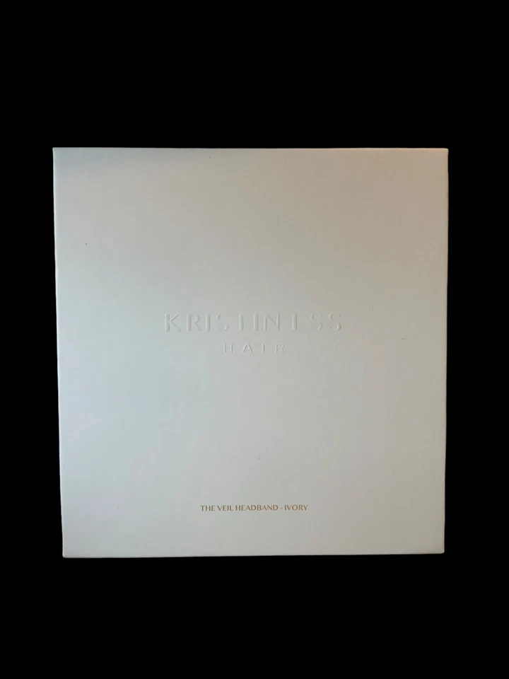 New  Vintage Inspired Kristin Ess Hair The Bridal Veil Headband Ivory Bridal - Image 2 of 3