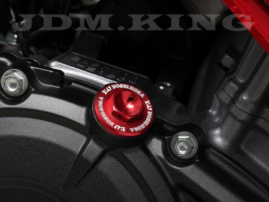 YOSHIMURA Oil Filler Cap Type-FB(M20xP2.5mm) (229-020-9R00) Red JDM OEM Foto 2 de 3
