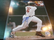 Melvin Mora Autograph / Signed 8 X 10 Photo Baltimore Orioles