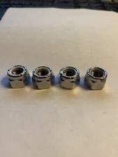 Chrome Plated Nylon Insert Lock Nuts Gardner-Westcott 7/16"-20 QTY 4 Made in USA