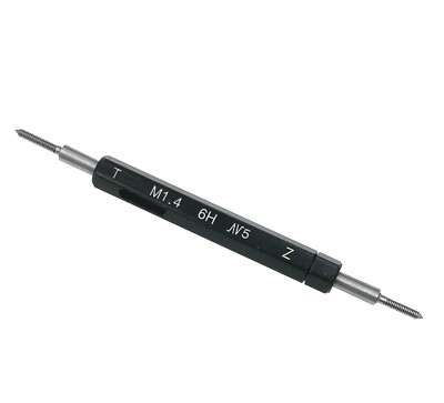 Metric Thread Plug Gage Gauge M1.4 x 0.3 6H Threaded Measure Gauges Go and NoGO