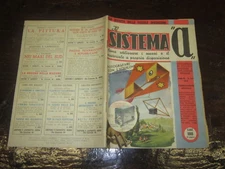 IL SISTEMA "A" RIVISTA D'INVENZIONI ANNI '50 LOTTO DI 8 NUMERI VEDI ELENCO 